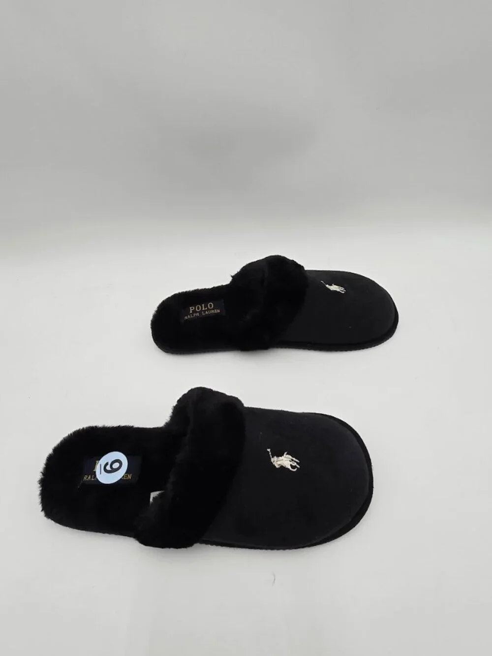 Polo Ralph Lauren Women's Black  Summit Scuff II Slippers - Picture 3 of 7
